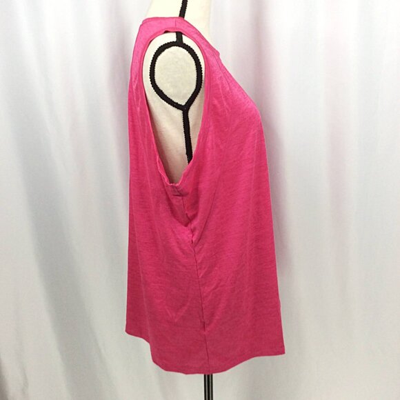 NWT Eddie Bauer Resolution High Neck Tank Top Womens Plus Size 2X Pink - Picture 4 of 9